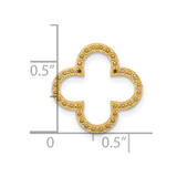14k Small Quatrefoil Design Pendant Mounting