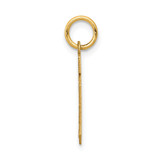 14k Small Satin Number 10 Charm