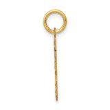 14k Small Satin Number 13 Charm