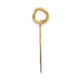 14k Small Satin Number 27 Charm