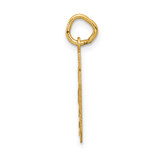 14k Small Satin Number 40 Charm