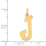 14k Small Script Letter J Initial Charm - YC-994524FC-6143