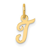 14K Small Script Letter T Initial Charm - YC-AB8232B5-5168