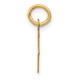 14k Small Slanted Block Letter F Initial Charm