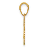 14k Small Snowflake Pendant