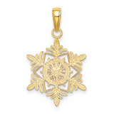 14k Snowflake Pendant - K4-339B9355-1173