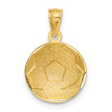 14k Soccer Ball Pendant - C3-314D44D9-3562