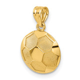 14k Soccer Ball Pendant - C3-314D44D9-3562