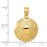 14k Soccer Ball Pendant - C3-3F995842-2703