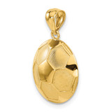 14k Soccer Ball Pendant - C3-3F995842-2703