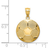 14K Soccer Ball Pendant - C4-286E4337-2601