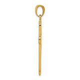 14K Solid Cross Pendant