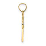 14K Solid Cross w/ Eternity Rings Cross Charm