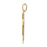 14k Solid Engravable Boy with Hat on Left Charm - XK-FCAFC166-6617