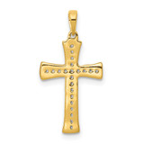 14k  1/10ct. Diamond Cross Pendant