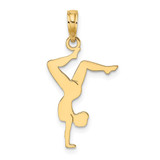 14k Solid Polished Gymnast Charm - D1-0A673020-6346