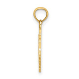14k Solid Polished Gymnast Charm - D1-F4E84E94-9892
