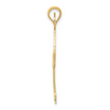 14k Solid Polished Gymnast Pendant - D1-91B90A56-2094