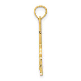 14k Solid Polished Gymnast Pendant - D1-9782BB31-9292
