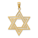 14k Solid Polished Star of David Charm - M1-6D50AC6E-6487