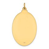 14k Solid Polished/Satin Large Oval St. Christopher Medal - XR-5BF8302E-1765