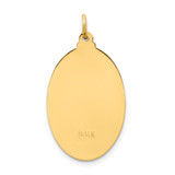 14k Solid Polished/Satin Medium Oval St. Christopher Medal - XR-5A58F0EF-8314