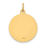 14k Solid Polished/Satin Small Round St. Jude Thaddeus Medal