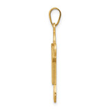 14k Solid Satin Engravable Boy Jumping Charm - XK-0B49C0BC-4792