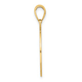 14K ST. GEORGE ISLAND w/DOLPHINS Circle Charm