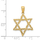14k Star of David Pendant - D3-5E68EA18-9218
