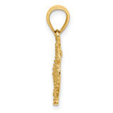 14K Starfish on Sand Dollar Charm - K7-FE0F74D3-9191