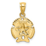 14K Starfish on Sand Dollar Charm - K7-FE0F74D3-9191