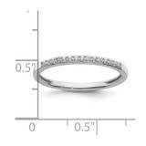10k White Gold 1/10 carat Lab Grown Diamond VS/SI+ G+ Complete Wedding Band - RM-2F73D208-5977