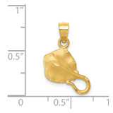 14K Stingray Pendant - K2-50D0A3D7-2743