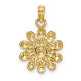 14k Sunflower Charm