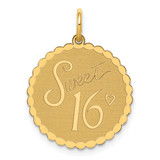 14k SWEET 16 Disc Charm - XA-30C7505E-7546
