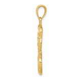 14k Swoosh Basketball and Net Pendant - C3-566AC75B-8293