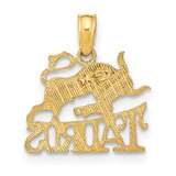 14K TAURUS Zodiac Charm