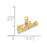 14k TEACHER Charm