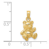 14k Teddy Bear Charm