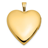 14K Textured and Polished Heart Border 20mm Heart Locket