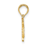 14K Textured JAMAICA Map Charm