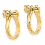 14k  3D Shackle Link Screw Earrings - TE-C10C2322-9951