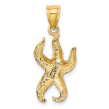 14K Textured Starfish Charm - K7-E6ECFD3C-6251