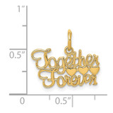 14K TOGETHER FOREVER Charm