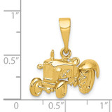 14k Tractor Pendant