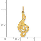 14k Treble Clef Charm - C1-3651D72F-6419