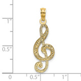 14K Treble Clef Charm - K8-8ADFFD18-2104