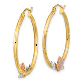14K Tri-color Guadalupe Hoop Earrings - TF-9125CA8D-6038