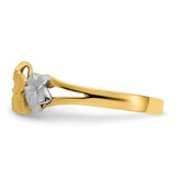 14k Tri-color Plumeria Ring - D1-8D36ECCB-5934